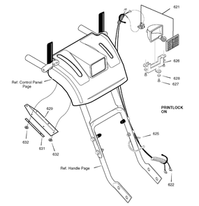 Headlight Diagram and Parts List for 1695363-6271200X54 2007 Briggs and Stratton Snow Blower